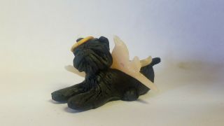 Affenpinscher Angel Miniature Figurine Pet Memorial Polymer Clay Hand Made