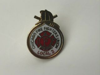 Chicago Fire Fighters Union Lapel Pin N1