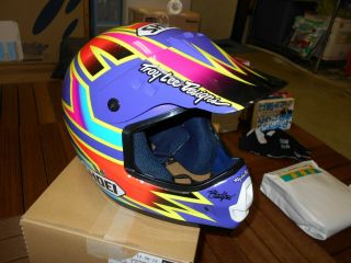 Vintage Shoei Motocross Helmet Vf - X Damon Bradshaw