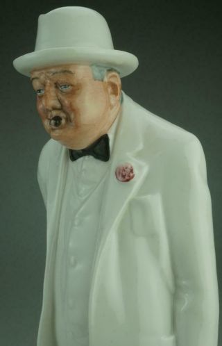 Vintage Royal Doulton English Figurine Hn3057 Sir Winston Churchill Kc647