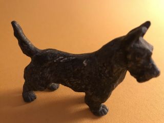 Scottish Terrier Vintage Cast Iron Scotty Scottie Dog Figurine Paperweight Black