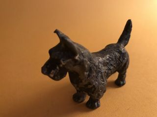 Scottish Terrier Vintage Cast Iron Scotty Scottie Dog Figurine Paperweight Black 2