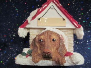 Vizsla Doghouse Ornament 55
