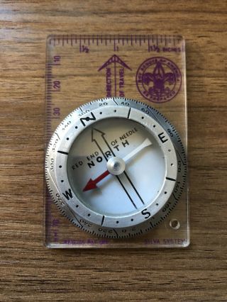 Vintage Boy Scouts Of America Silva System North Compass Ruler Sweden
