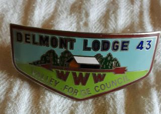 Boy Scout Oa Delmont Lodge 43 Neckerchief Slide