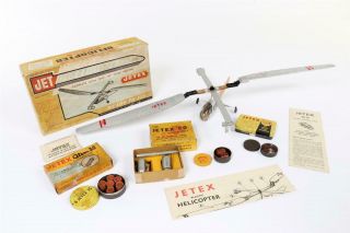 Vintage " Jetex  Jet Helicopter " With Extra Fuel Pellets And Box 1197