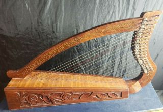 Vintage Harp And Case