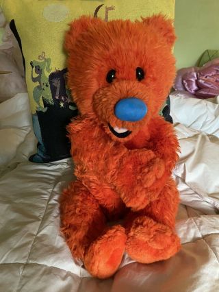 Vintage Large 17” Ojo Bear In The Big Blue House Henson Disney Jr Plush Muppets