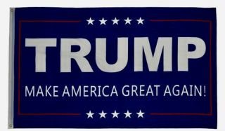 Trump 3 X 5 Foot Flag.  2016.  Make America Great Again,  1 Decal