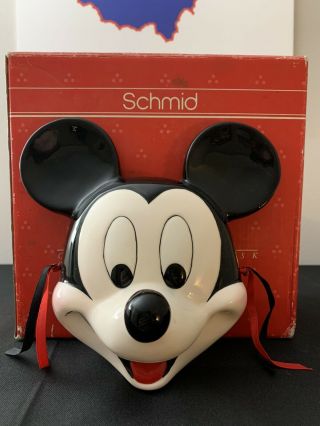 Rare Vintage Mickey Mouse Disney Characters Collectible Mask Schmid Porcelain
