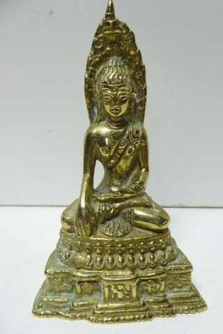 Vintage Brass Buddha Statue