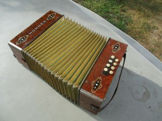 Vintage Hohner Made In Germany Accordion Shown,  Steel Reeds Made In Germany