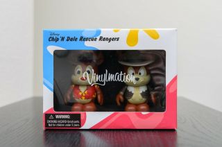 Disney Afternoon Vinylmation 3  2 Pack Chip And Dale Rescue Rangers 2010