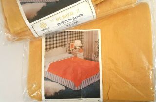 Beacon Blanket Pair Vintage Bedspreads 1969 Twin Full Gold Hollywood Regency Nos