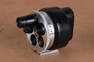 Universal Turret Viewfinder 2.  8cm 3.  5cm 5cm 8.  5cm 13.  5cm Vintage For Leica,  KMZ 3