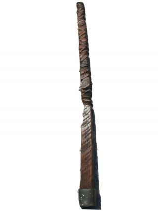 Vintage Hand Carved Wood Folk Art Walking Stick