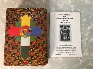 Vintage 1983 Aleister Crowley Thoth Tarot Cards W/ Instructions
