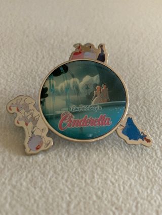 Disney Japan Theater Film Magic Cinderella & Prince Charming Spinner Gift Pin 2