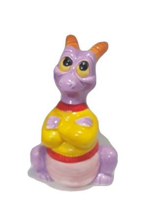 Walt Disney Epcot Purple Dragon " Figment " Ceramic Figure 1982 - 3” - Japan