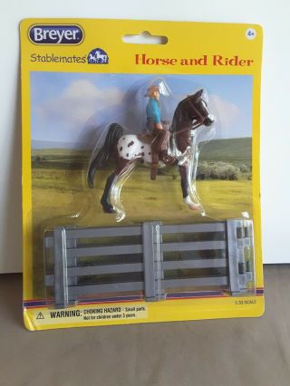 Breyer Appaloosa Stablemate Western Horse And Rider 6200 Nrfp