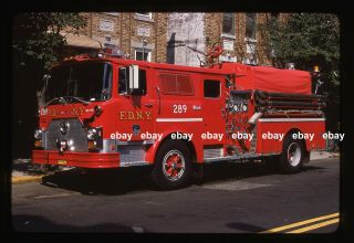 York City Engine 289 1979 Mack Cf Pumper Fire Apparatus Slide