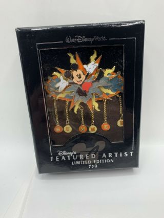 Disney Wdw Featured Artist Mickey Summertime Le 750 Jumbo Pin Tim Whalen