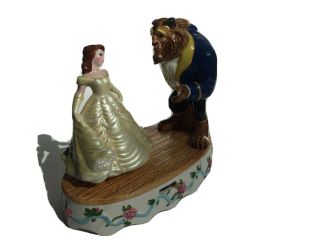 Disney Schmid Beauty And The Beast Porcelain Music Box Vintage Tale As Old Time