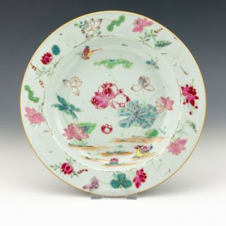Antique Chinese Porcelain - Oriental Bird Insect And Flower Decorated Bowl