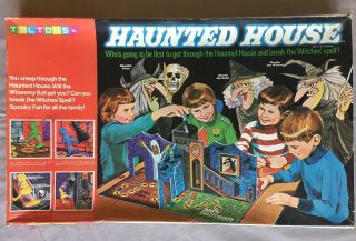 Haunted House Vintage 1971 Board Game Which Witch Halloween Retro Toltoys Spell