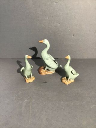 Antique Celedon Chinese Porcelain Ducks