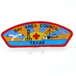 Boy Scout Bay Area Texas Council Shoulder Patch Bsa Csp Dolphin