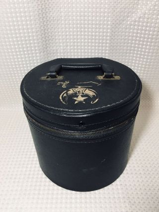 Vintage Anthony Nizzardini Masonic Shriner Hat Box Black No Hat York City