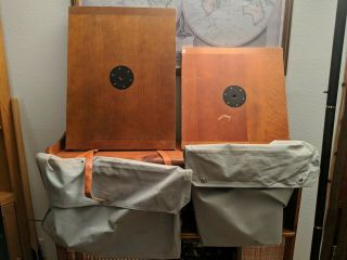 2 Vintage Surveying Platforms With Bags