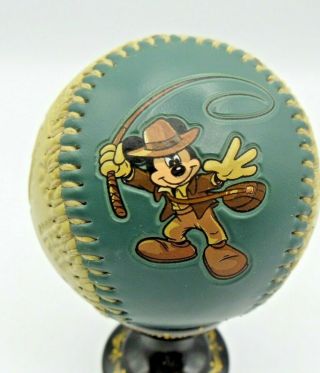 Rare Disneyland Resorts Disney Baseball Ball Indiana Jones Raiders Mickey 3