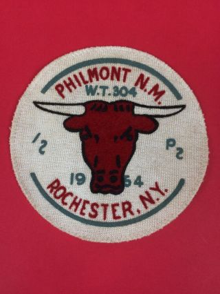 Vintage 1954 Boy Scout Camp Philmont N.  M.  Patch Rochester,  York Troup