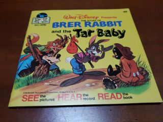 Walt Disney Brer Rabbit And The Tar Baby 1977 Rare Book & Record