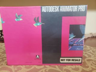 Vintage Autodesk Animator Pro Version 1.  0 Dos 386/486 1.  2mb Disk