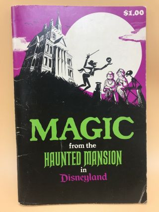 Vintage 1970 Magic From The Haunted Mansion In Disneyland Magic Book