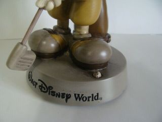 Vintage Walt Disney World Mickey Mouse Golf Bobblehead Bobble Head 8.  5” 3
