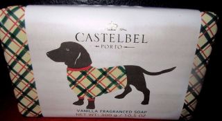 Castelbel Porto Vanilla Scented 10.  5 Oz Decorative Bar Soap Dachshund Doxie Dog
