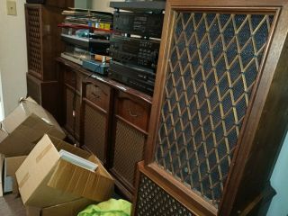 Vintage Pioneer Cs - 77 Speakers Pair W/ Wood Lattice Grills Sound Sound