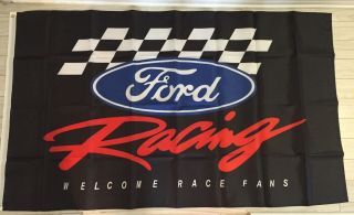 Ford Performance Racing Flag Banner Drapeau Man Cave Garage