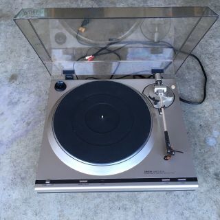 Vintage Denon Dp - 31l Turntable Record Player With Grado Cartridge