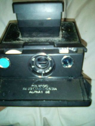 Vintage Polaroid Sx 70 Land Camera Alpha 1 Se,  Blue Button