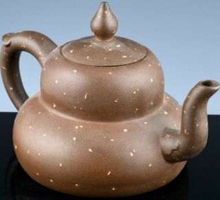 Interesting Chinese Yixing Zisha Clay Wine Pot Teapot Marked Inscribed To Base