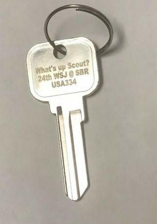 Key 2019 24th World Scout Jamboree Wsj At Sbr - Usa 334 Metal Key With Key Ring