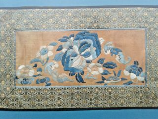Antique Vintage Framed Chinese Silk Embroidery Panel B Wall Art Picture