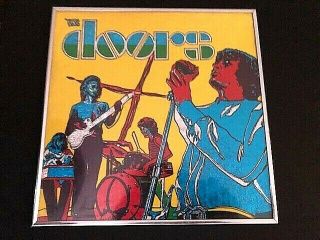 Very Rare Vintage The Doors Jim Morrison Concert Foil Carnival Mirror Rock Art