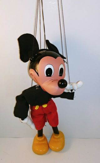 Vintage Walt Disney Productions Mickey Mouse Marionette Puppet