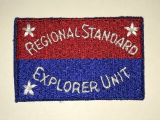 Boy Scout Regional Standard Explorer Unit Patch,  Vintage - Cut Edge,